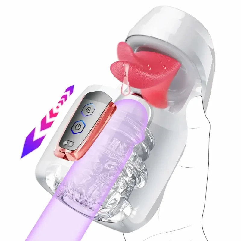 XG18 Plus Glans Trainer 10 Licking Thrusting Electric Masturbator - Image 6