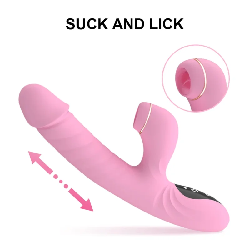 Suck Telescopic Heating Vibrator - Image 5